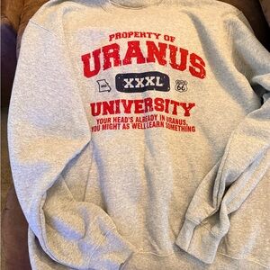 Uranus University Gray Sweatshirt
